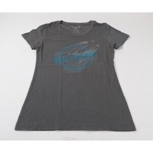 Reel Legends Graphic Tee Womens SM Grey Florida Living Short‎ Sleeve Fishing